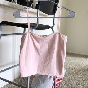 Light Pink Crop Tank Top